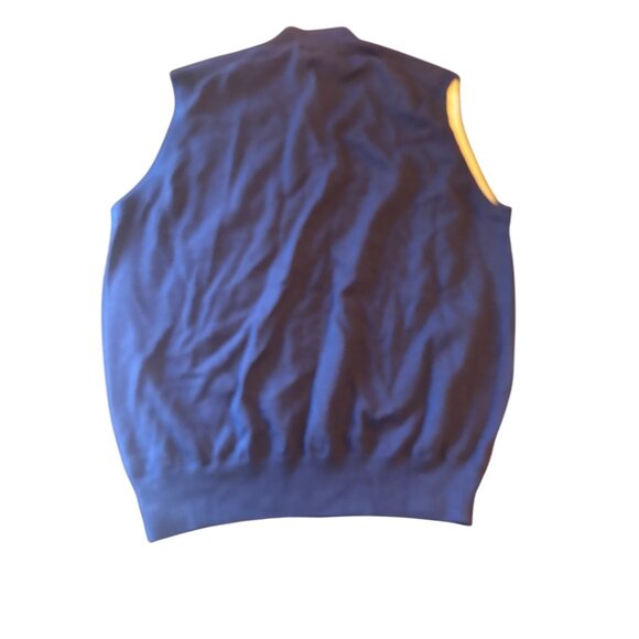 Peter Millar Mens Navy Merino Wool Vest XL Made Classic Golf Country Club - Picture 5 of 5